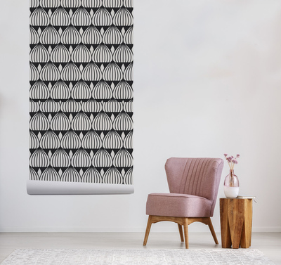 Wallpaper Black And White Illusion