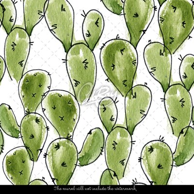 Wallpaper Cartoon Mexican Cactus
