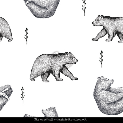 Wallpaper Happy Little Bears