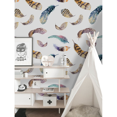 Wallpaper Flying Feathers