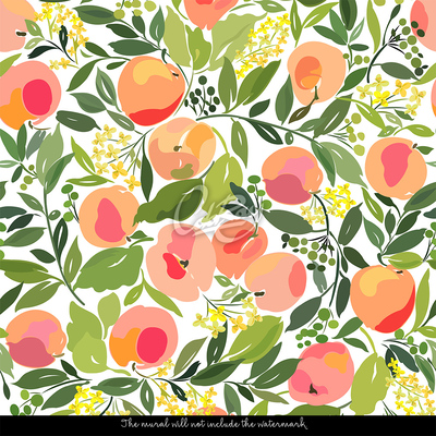 Wallpaper In A Peach Grove