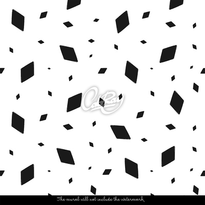 Wallpaper Rhombuses In Black