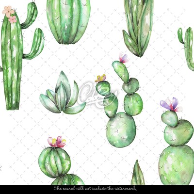 Wallpaper Field Of Cacti