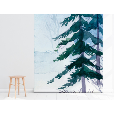 Wallpaper In the Winter Forest