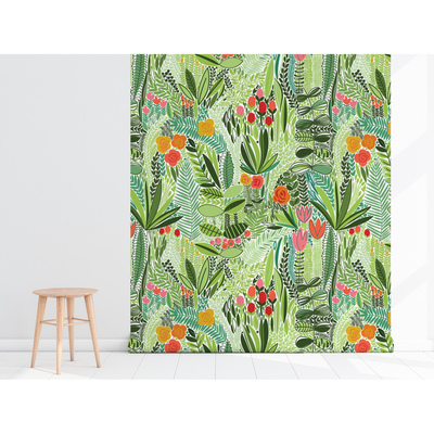 Wallpaper Jungle Flowers