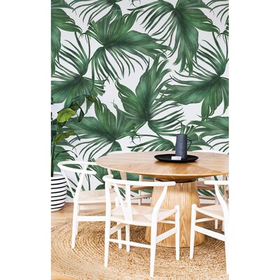Wallpaper Light Palm Leaves