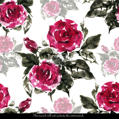 Wallpaper Ink Roses