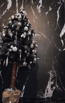 Wallpaper Black Marble Elegance