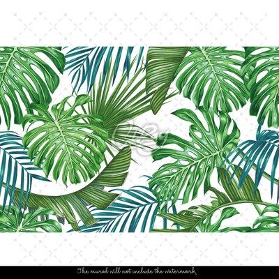 Wallpaper Charm Of Exotic Leaves