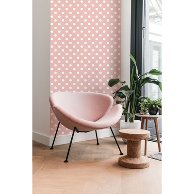 Wallpaper Dots In Pink