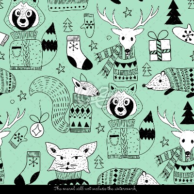 Wallpaper Christmas Happy Animals