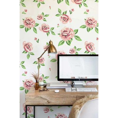 Wallpaper Light Pastel Roses