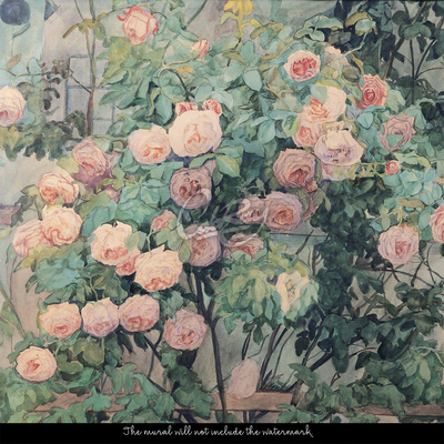 Wallpaper A Moment of Rest In A Rose Garden