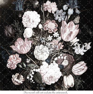 Wallpaper Vintage Floral Art