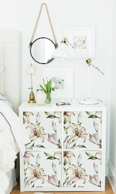 Ikea Kallax Decals White Lilies