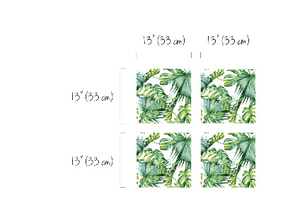 Ikea Kallax Decals Tropical Exotic Leaves