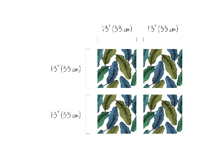 Ikea Kallax Decals Banana Leaves