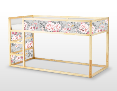 Ikea Kura Bed Decals Vintage Floral