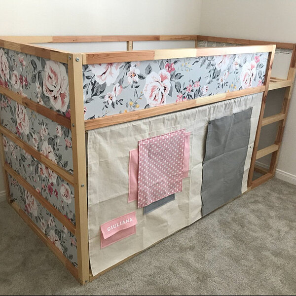 Ikea Kura Bed Decals Vintage Floral