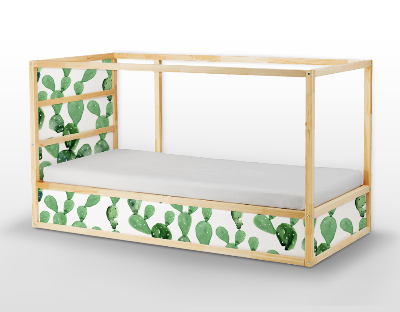 Ikea Kura Bed Decals Opuntia Cactus