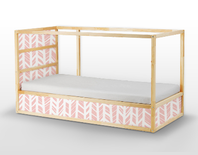 Ikea Kura Bed Decals Herringbone Pattern