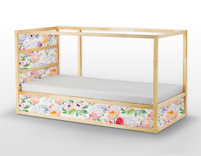 Ikea Kura Bed Decals Dreamy Floral