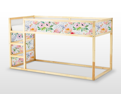 Ikea Kura Bed Decals Dreamy Floral