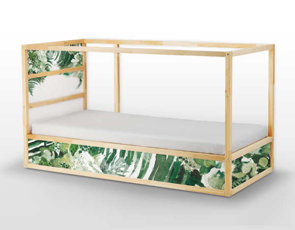 Ikea Kura Bed Decals Tropical Leaves