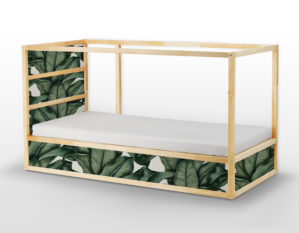 Ikea Kura Bed Decals Banana Leaf