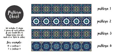 Stair decals Moroccan Mandalas