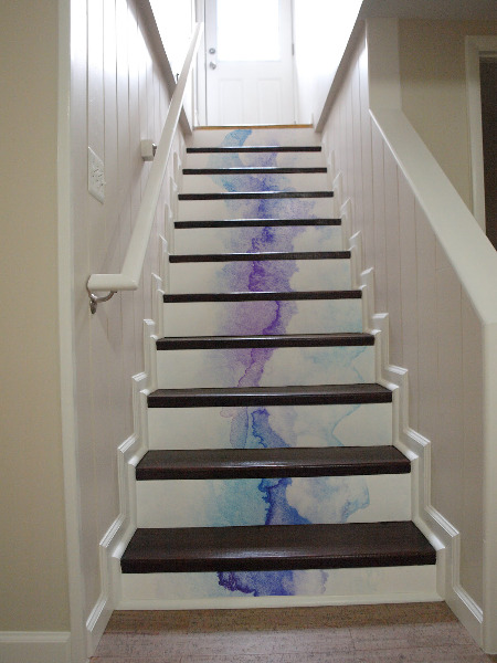 Stair decals Turquoise Abstractions