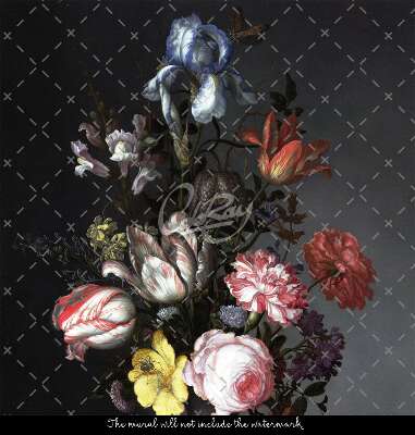 Stair decals Vintage Painted Flowers