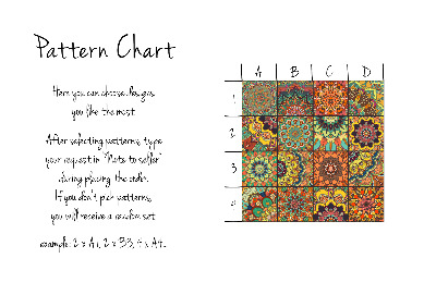 Tile decals Colorful Talavera Pattern