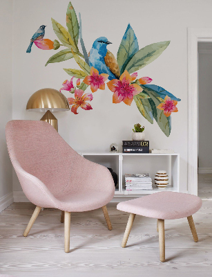 Wall decals Flowers with a Bird