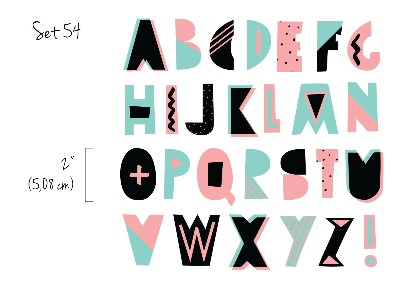 Wall decals Alphabet