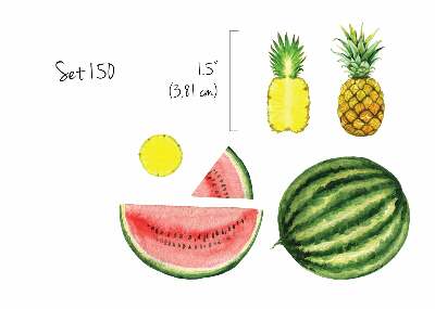 Wall decals Tropical Fruit