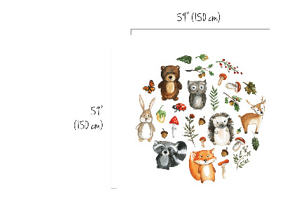 Wall decals Forest Animals