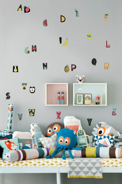 Wall decals Fruity Alphabet