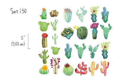Wall decals Cacti mix