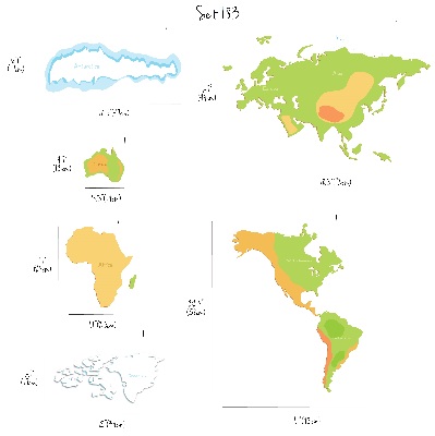 Wall decals World Map for Children