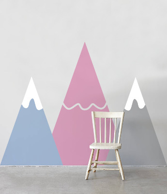 Wall decals Pastel Mountains