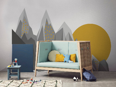 Wall decals Sunset in the Mountains