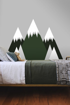 Wall decals Mountains Full of Trees