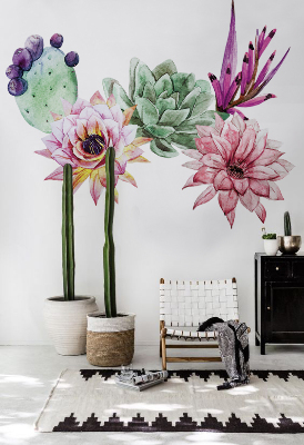 Vinyl Wall Decal Rose Bud Gorgeous Flower Shop Floral Art Stickers Mural  (g4624)