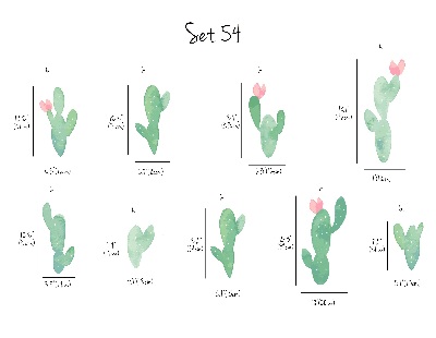 Wall decals Cacti