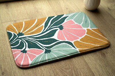 Bath mat Flowers Geometric