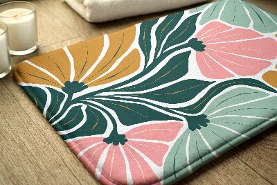 Bath mat Flowers Geometric