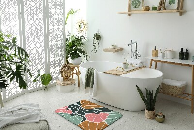 Bath mat Flowers Geometric