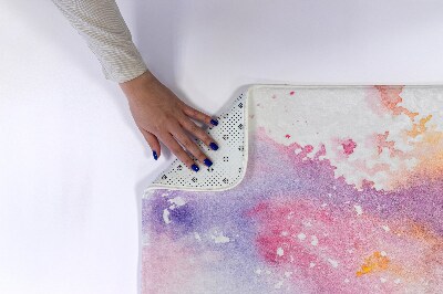 Non slip shower mat Colorful spots