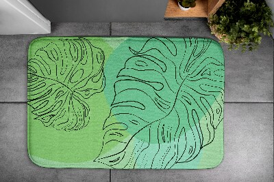 Bathroom mat Monstera Leaves